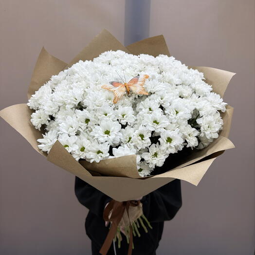 Букет из 25 хризантем