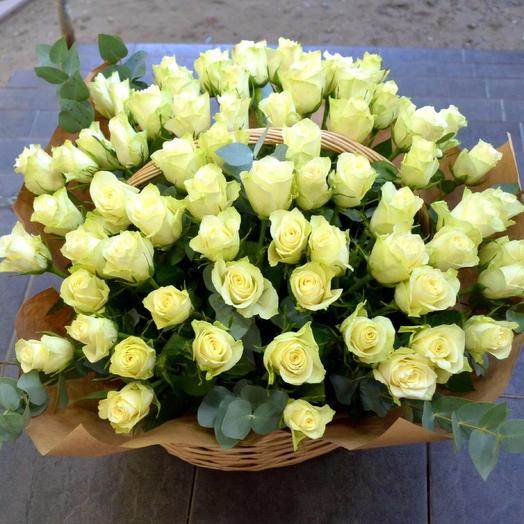 101 Роза в корзине