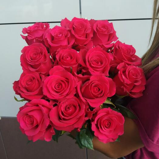 Розовая Роза (15шт)