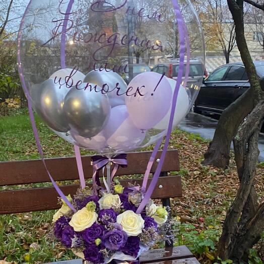 Balloon with flowers