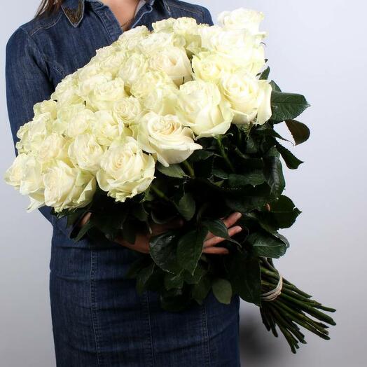 21 роза 60см