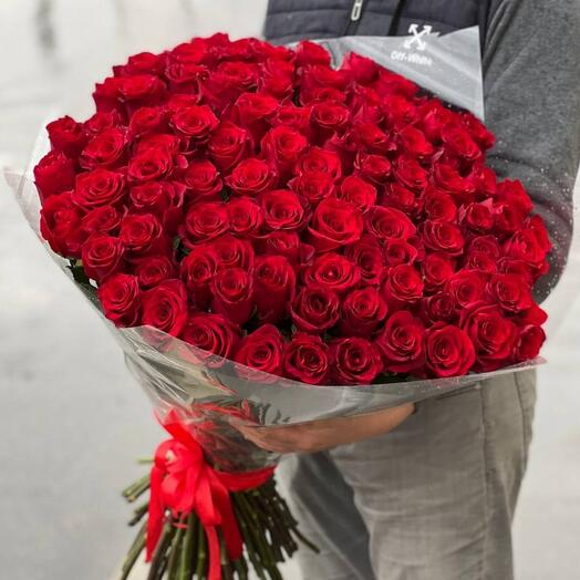 101 rosas rojas ecuatorianas
