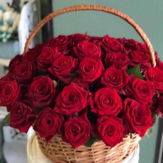 Корзина роз для любимой🌹