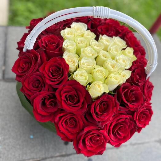 Basket with flowers