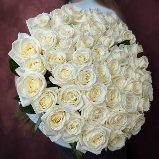 Ramo de 51 rosas blancas