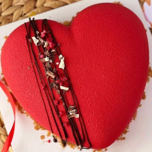 Муссовый торт сердце