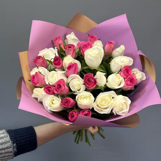 35 роз в букете 🌷