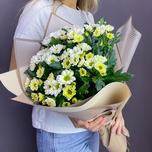 Букет из 11 сантини в дизайнерской упаковке