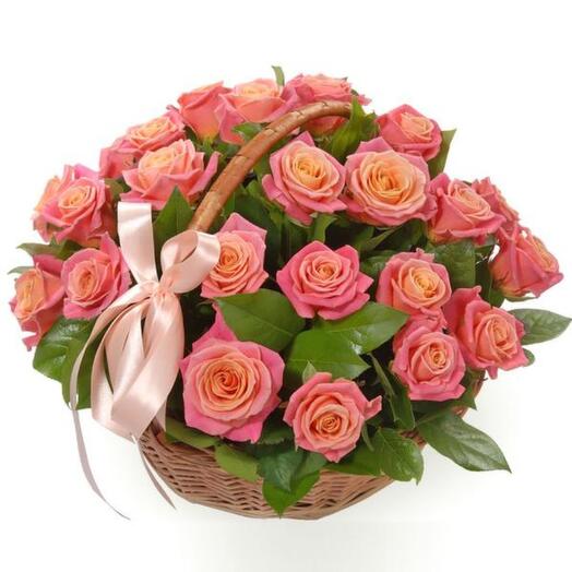 Basket with flowers