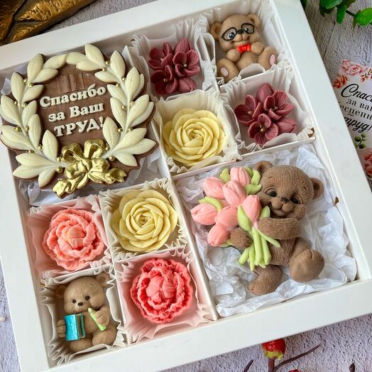 Chocolate set "Thank you for your work"