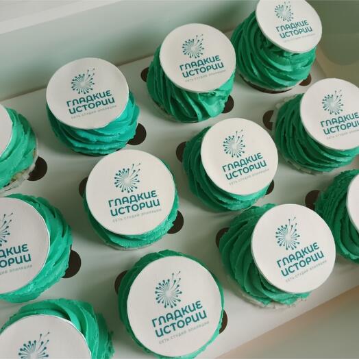 Капкейки с вашим логотипом набор