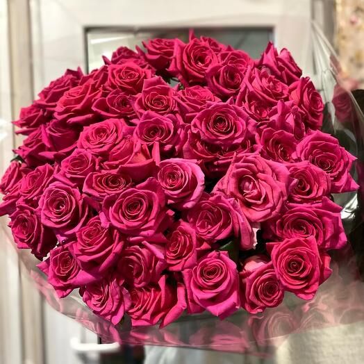 51 gorgeous pink roses🎀🔥