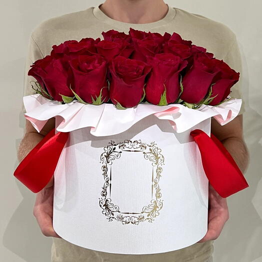 Red Roses | White Box (L)