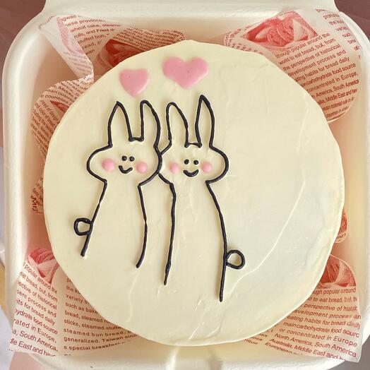 Бенто-торт «Зайки»