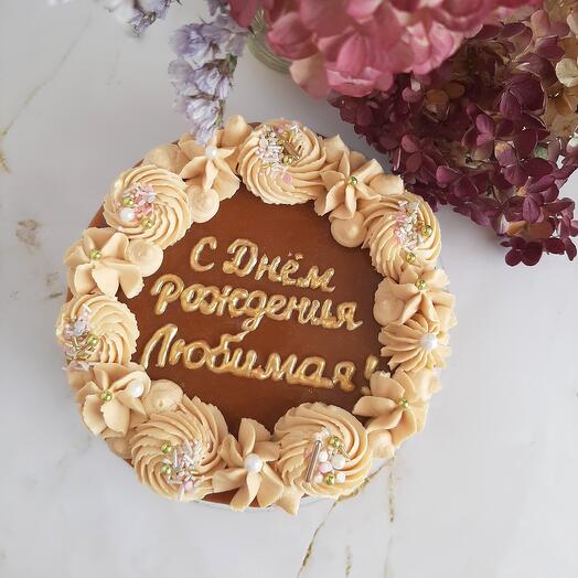 Торт птичье молоко "Сникерс"