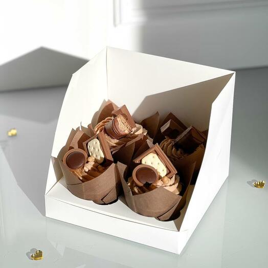 Set of cupcakes 4 pcs