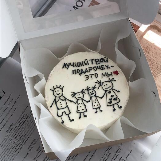 Бенто торт «подарочек» 🎂