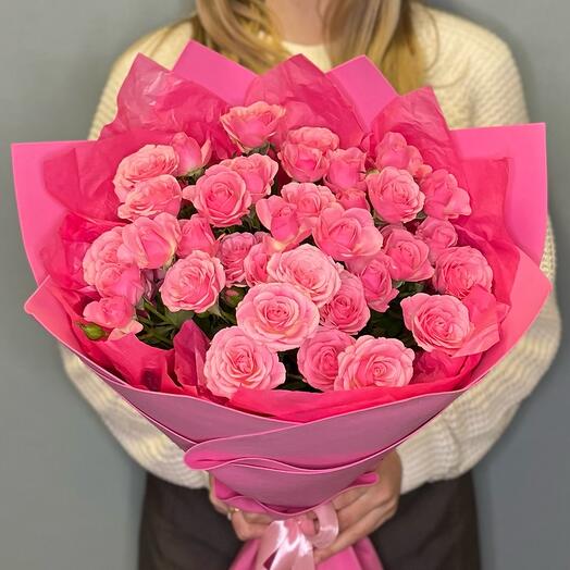 Букет из кустовых роз 🌸