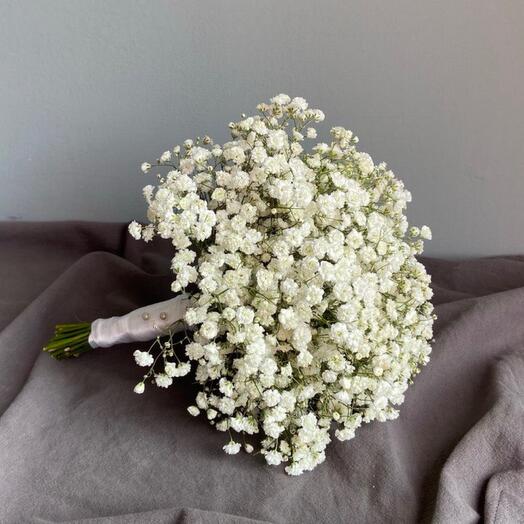 Букет невесты из гипсофилы
