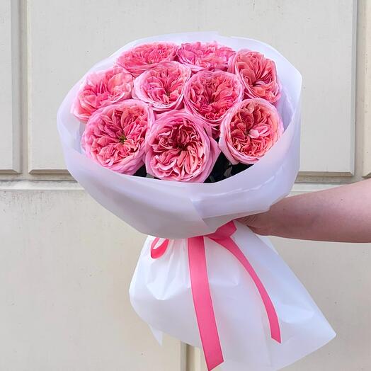 Моно букет из пионовидных роз