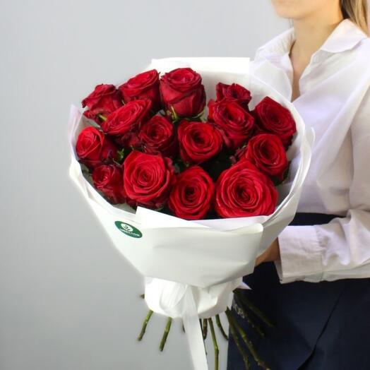 ️Классика любви — 15 роз Ever Red