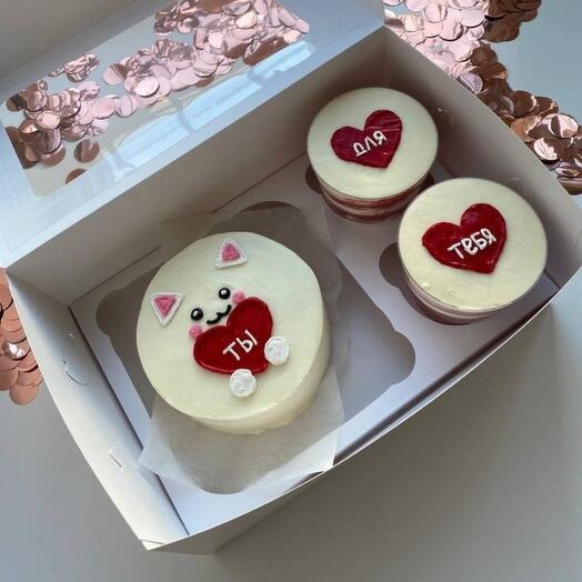 Сладкий  набор бенто+капкейки