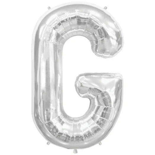 Letter G Silver Foil Balloon