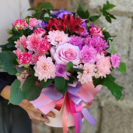 Flowers in a spring box