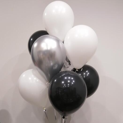 Набор шаров с гелием 9 шт