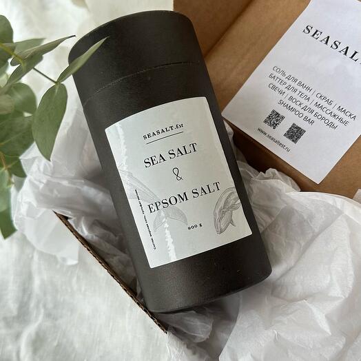 Соль для ванн с магнием EPSOM SALT на подарок подруге, коллеге, учителю, воспитателю, тренеру