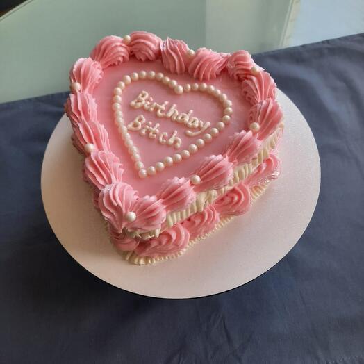 Pastel con volantes corazón, 1,3 kg, Lambeth novia, novia, colega, mamá