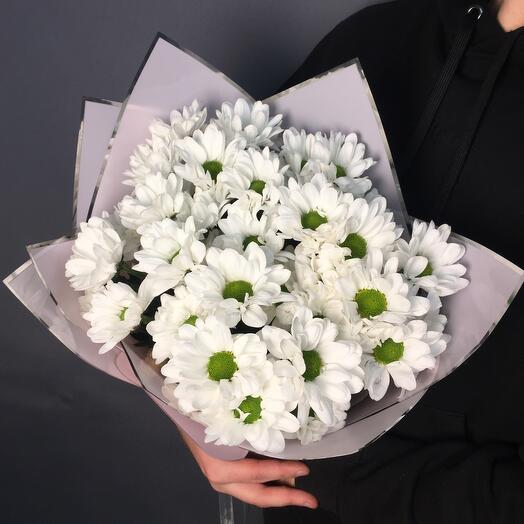 Букет из 5 кустовых хризантем