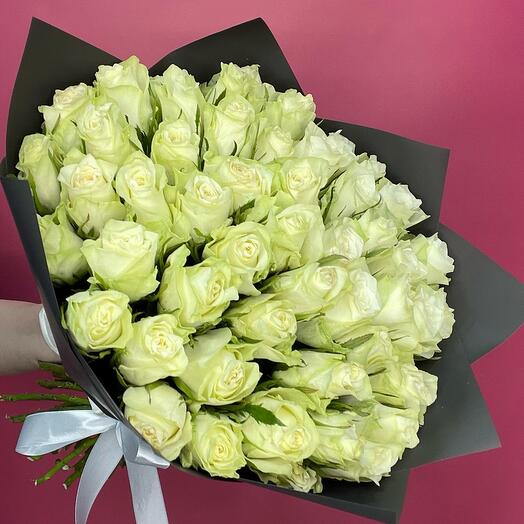 ROSES | Bouquet of 51 White Roses Kenya