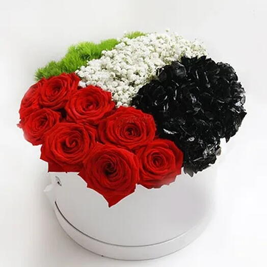 UAE National Day Flag Round Shape Arrangement