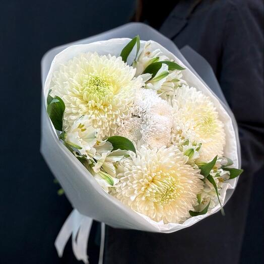 Букет хризантемы и альстромерия (сб 029)