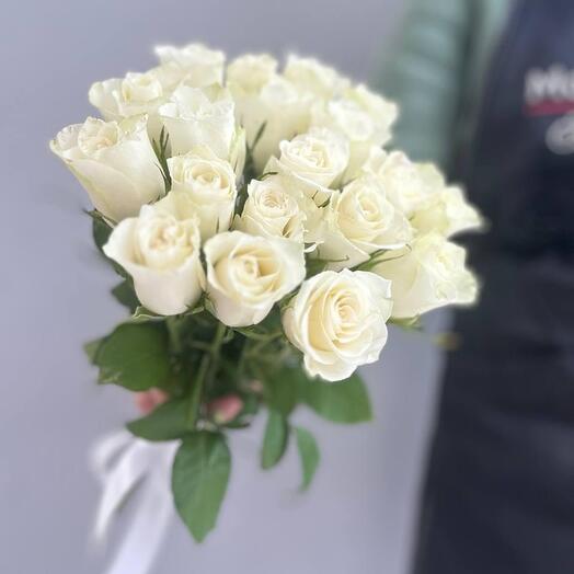 -20%АКЦИЯ🌷Букет-комплимент Розы под ленту/Кенийская роза/розы Кения/Цветы в Уфе/Доставка цветов Уфе/Цветы Уфа
