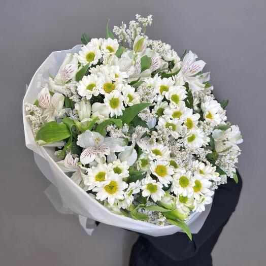 Summer Garden🌿 (Daisies, alstroemeria, limonium)