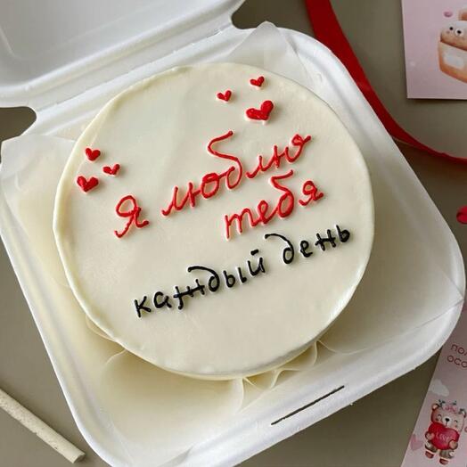 Бенто торт люблю тебя  каждый день