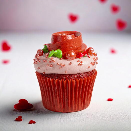 Valentine s Red Velvet Cupcakes (Pack of 2)