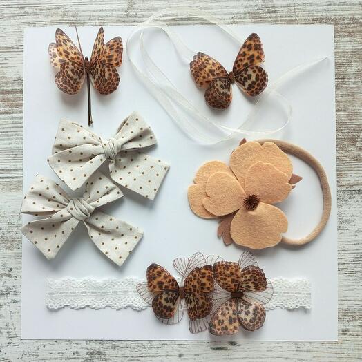 Набор украшений для фотосессии в карамельной гамме