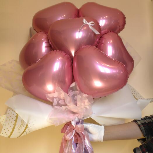 Букет из сердец на 14 февраля