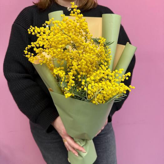 Весенний букет из мимозы💛
