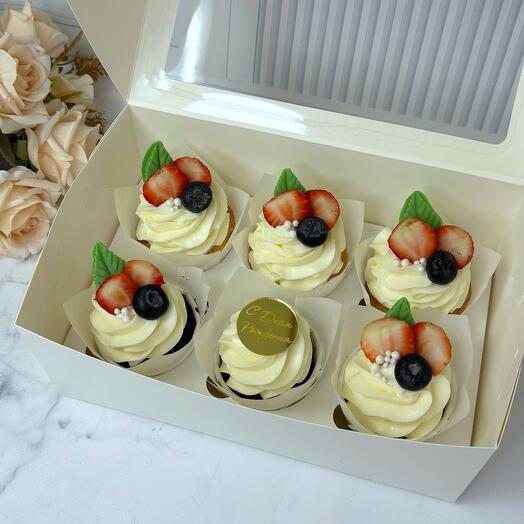 Happy Birthday Cupcakes 6pcs