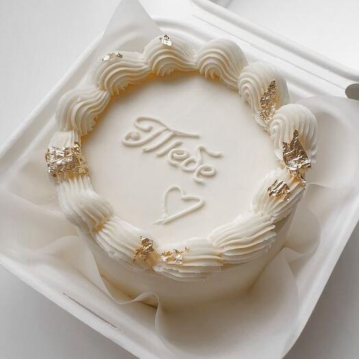 Бенто- торт ламбет, с надписью «Тебе🤍»