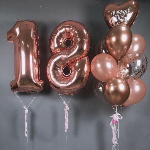 Шары девушке на 18 лет
