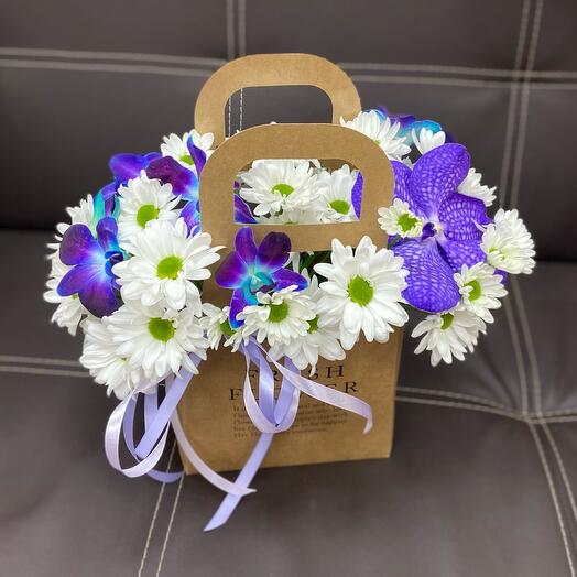 Flores en Caja Kraft🧚 🏻 Ralladura 🧚 🏻 
