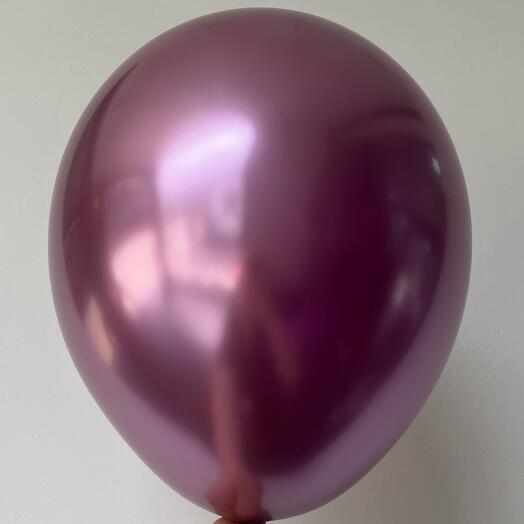 Шар с гелием Розовый Хром