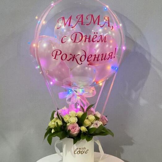 Цветы букет Маме розы