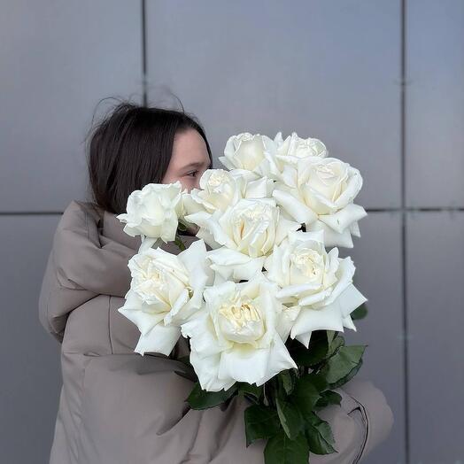 Белое облако французских роз