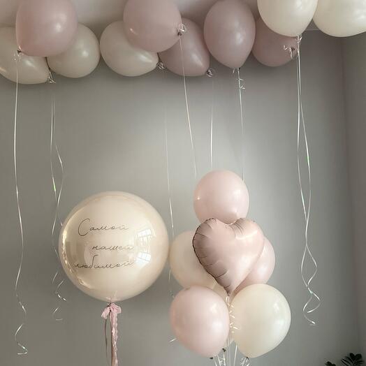 Набор шаров пыльная Роза